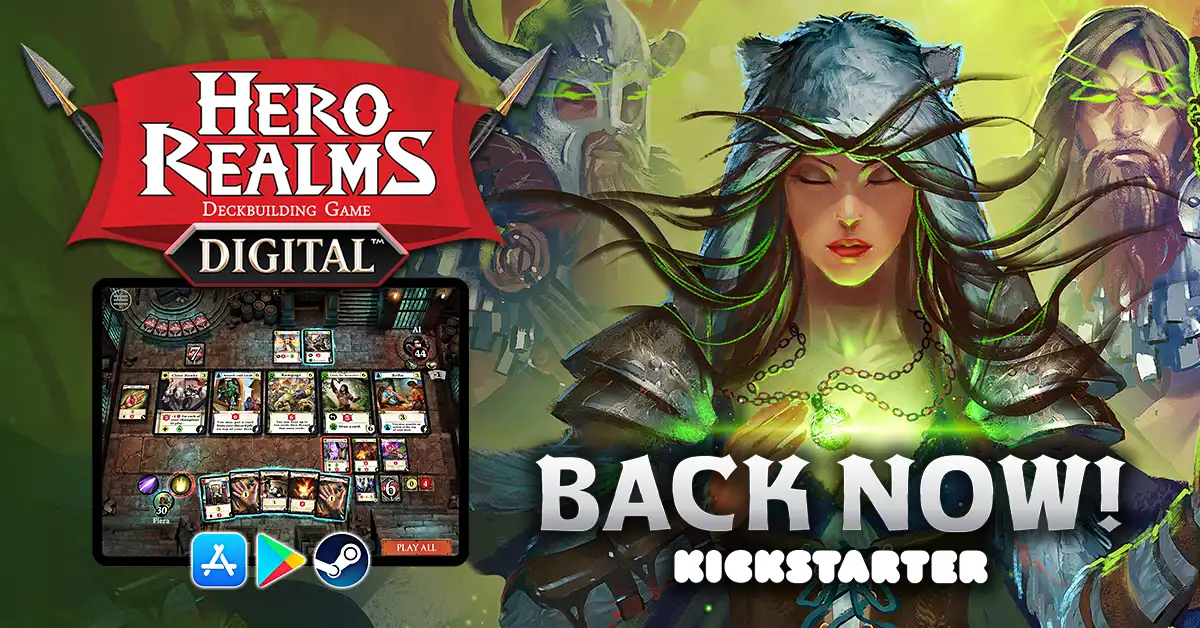 Press Release: Hero Realms Digital Deckbuilding Game Launched on Kickstarter